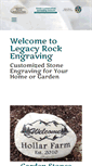 Mobile Screenshot of legacyrockengraving.com