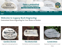 Tablet Screenshot of legacyrockengraving.com